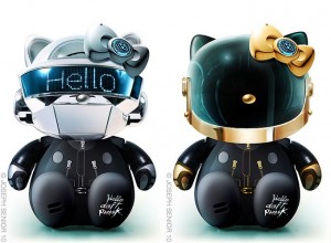 3. Daft Kitty: In 2012, New Zealand graphic artist Joseph Senior created a range of Hello Kitty fantasy images, including these amazing Daft Punk action figures. Yes, sadly, these are fantasy… meaning, the actual dolls do not exist. But maybe one day Kitty fans will "get lucky" and Sanrio will work out a licensing deal with the French EDM robots.