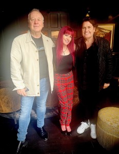 All tartan'd up for my epic conversation with Scottish rock royalty, Simple Minds. (photo: Ken Weinstein)