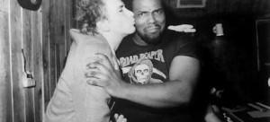 Time Zone’s John Lydon and Afrika Bambaataa in1984 (photo: Celluloid Records)
